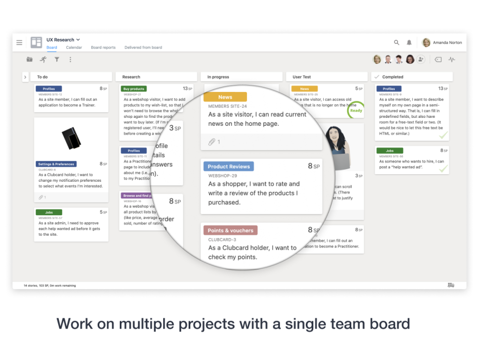 screenshot of Scrum Mate